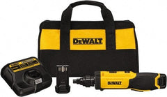 DeWALT - 8 Volts, Lithium-Ion Battery, Inline Cordless Screwdriver - 430 RPM, 40 Inch/Lbs. Torque - Top Tool & Supply