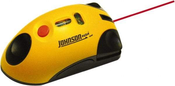 Johnson Level & Tool - 1 Beam 30' (Interior) Max Range Line Laser Level - Red Beam, 1/2" at 20' Accuracy, 4-1/4" Long x 1-3/4" Wide x 2-1/2" High, Battery Included - Top Tool & Supply