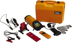 Johnson Level & Tool - 1 Beam 800' Max Range Self Leveling Pipe Laser - Red Beam, 1/16" at 100' Accuracy, 5-1/4" Long x 15" High, Battery Included - Top Tool & Supply