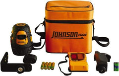 Johnson Level & Tool - 1 Beam 200' (Interior) 300' (Exterior) Max Range Self Leveling Line Laser - Red Beam, 1/8" at 50' Accuracy, 3-3/4" Long, Battery Included - Top Tool & Supply