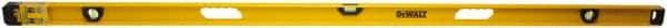 DeWALT - Magnetic 78" Long 3 Vial I-Beam Level - Aluminum, Yellow - Top Tool & Supply