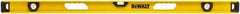 DeWALT - Magnetic 48" Long 3 Vial I-Beam Level - Aluminum, Yellow - Top Tool & Supply