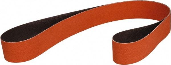 3M - 2-3/4" Wide x 15-1/2" OAL, 80 Grit, Ceramic Abrasive Belt - Ceramic, Coated, Cloth Backing, Series 777F - Top Tool & Supply