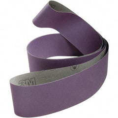 3M - 4" Wide x 132" OAL, 80 Grit, Ceramic Abrasive Belt - Ceramic, Coated, Cloth Backing, Series 970DZ - Top Tool & Supply