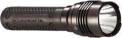 Streamlight - White LED Bulb, 725 Lumens, Industrial/Tactical Flashlight - Black Aluminum Body, 2 CR123A Lithium Batteries Included - Top Tool & Supply