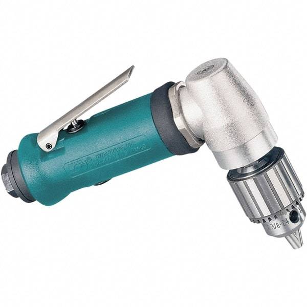 Dynabrade - 1/4" Keyed Chuck - Right Angle Handle, 20,000 RPM, 0.4 hp, 90 psi - Top Tool & Supply