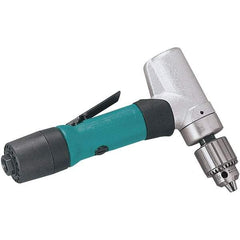 Dynabrade - 1/4" Keyed Chuck - Inline Handle, 950 RPM, 0.4 hp, 90 psi - Top Tool & Supply