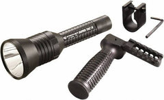 Streamlight - White LED Bulb, 200 Lumens, Industrial/Tactical Flashlight - Black Aluminum Body, 2 CR123A Lithium Batteries Included - Top Tool & Supply