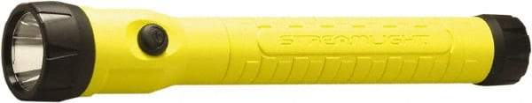 Streamlight - White LED Bulb, 130 Lumens, Industrial/Tactical Flashlight - Yellow Plastic Body, 1 4.8 V\xB6Sub-C Battery Included - Top Tool & Supply