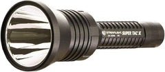 Streamlight - White LED Bulb, 200 Lumens, Industrial/Tactical Flashlight - Black Aluminum Body, 2 CR123A Lithium Batteries Included - Top Tool & Supply