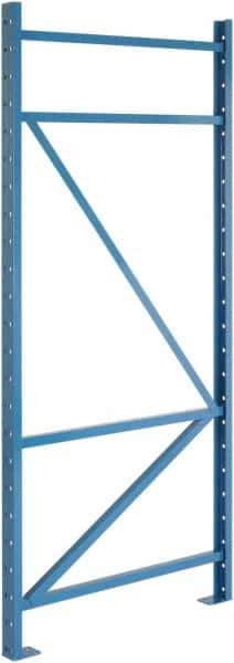 Steel King - 39,990 Lb Capacity Heavy-Duty Framing Upright Pallet Storage Rack - 3" Wide x 144" High x 48" Deep, Powder Coat Blue - Top Tool & Supply