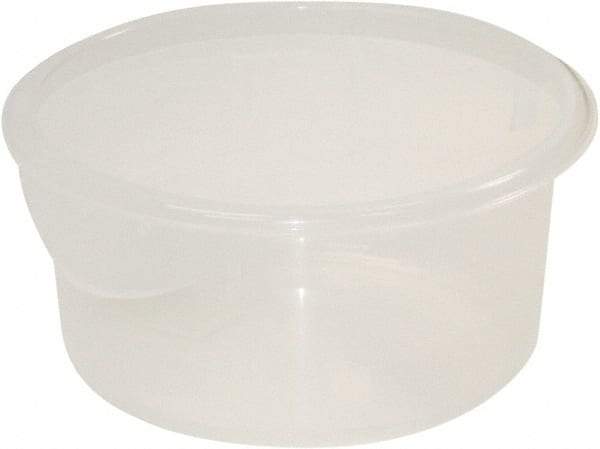 Rubbermaid - Round, Clear Polypropylene Food Storage Container - 7.6" High x 10" Wide - Top Tool & Supply