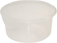 Rubbermaid - Round, Clear Polypropylene Food Storage Container - 7.6" High x 10" Wide - Top Tool & Supply