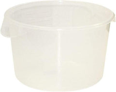 Rubbermaid - Round, Clear Polypropylene Food Storage Container - 8.1" High x 13.1" Wide - Top Tool & Supply