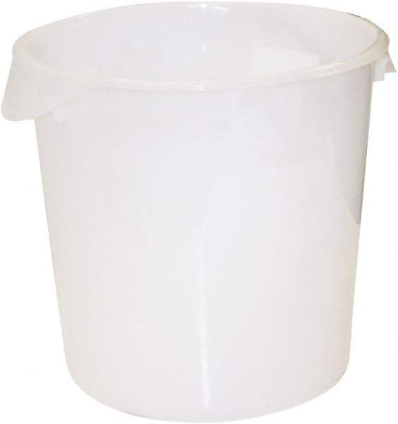 Rubbermaid - Round, White Polyethylene Food Storage Container - 11.9" High x 13.1" Wide - Top Tool & Supply