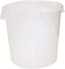 Rubbermaid - Round, White Polyethylene Food Storage Container - 11.9" High x 13.1" Wide - Top Tool & Supply