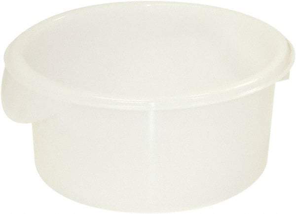 Rubbermaid - Round, White Polypropylene & Polyethylene Food Storage Container - 7.8" High x 8-1/2" Wide - Top Tool & Supply