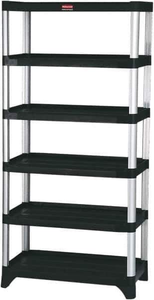 Rubbermaid - 73" High x 20" Wide x 35" Deep, 6 Shelf Structural Plastic Open Shelving - 20 Inches Wide x 73 Inches High x 35 Inches Deep, 800 lbs. Limit - Top Tool & Supply