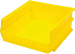 Triton - 10-7/8" Deep, Yellow Polypropylene Hopper Stacking Bin - 5" High x 11" Wide x 10-7/8" Long - Top Tool & Supply