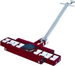 GKS - 39,600 Lb Capacity Steel Machine Dolly - 40.6" Long x 24.4" Wide x 4.3" High, 3.3" Wheels - Top Tool & Supply