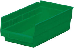 Akro-Mils - 11-5/8" Deep, Green Hopper Shelf Bin - 4" High x 6-5/8" Wide x 11-5/8" Long - Top Tool & Supply