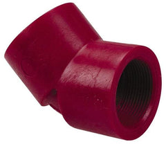 NIBCO - 3/4" PVDF Plastic Pipe 45° Elbow - Schedule 80, FIPT x FIPT End Connections - Top Tool & Supply