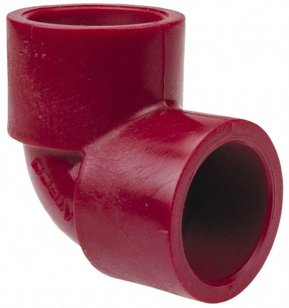 NIBCO - 1-1/2" PVDF Plastic Pipe 90° Elbow - Schedule 80, S x S End Connections - Top Tool & Supply