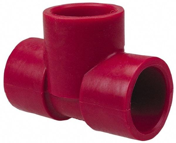 NIBCO - 1/2" PVDF Plastic Pipe Socket Tee - Schedule 80, S x S x S End Connections - Top Tool & Supply