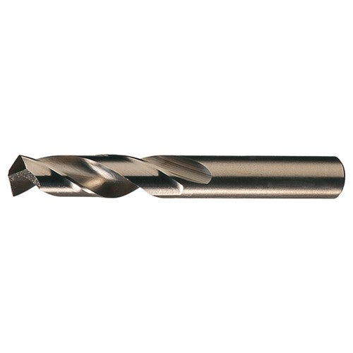 U RHS / RHC HSS-CO 8% (M42) 135 Degree Split Point Heavy Duty Cobalt Screw Machine Drill - Straw / Gold Oxide - Exact Industrial Supply