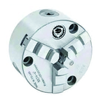 6" 3-Jaw Plain Back Solid Jaw Chuck - Front Mount - Top Tool & Supply