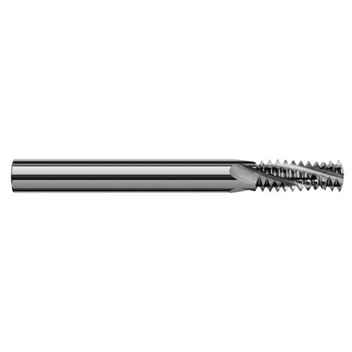 ‎0.2850″ Cutter Diameter × 0.7500″ (3/4″) Length of Cut Carbide Multi-Form 3/8″-24 Thread Milling Cutter, 4 Flutes - Exact Industrial Supply