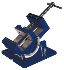 Gibraltar - 3" Jaw Width, 3" Jaw Opening Capacity, Angle Stationary Machine Vise - Manual Operation, 1 Station, 8-5/8" Long x 4-1/8" High x 1-1/8" Deep, 1-1/8" Jaw Height - Top Tool & Supply