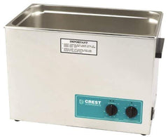 CREST ULTRASONIC - Bench Top Water-Based Ultrasonic Cleaner - 7 Gal Max Operating Capacity, Stainless Steel Tank, 368.3mm High x 533.4mm Long x 323.85mm Wide, 117 Input Volts - Top Tool & Supply