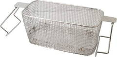 CREST ULTRASONIC - Stainless Steel Parts Washer Basket - 5" High x 133.35mm Wide x 292.1mm Long, Use with Ultrasonic Cleaners - Top Tool & Supply