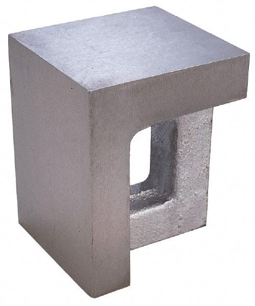 Interstate - 1 Hole, 16" High x 8" Wide x 9" Deep, Right Angle Iron - Semi-Steel, Machined, Parallel to within 0.003" per 6", Square to within 0.004" per 6" - Top Tool & Supply