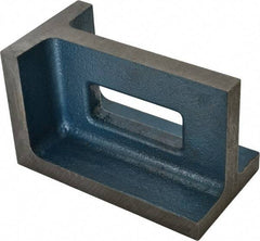 Interstate - 1 Hole, 8" High x 4-1/2" Wide x 5" Deep, Right Angle Iron - Semi-Steel, Precision Ground, Parallel & Square to within 0.0018" per 6" - Top Tool & Supply