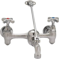 B&K Mueller - Standard, Two Handle Design, Chrome, Industrial and Laundry Faucet - Cross Handle - Top Tool & Supply