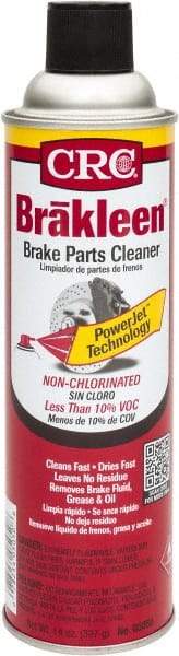 CRC - Low VOC Nonchlorinated Brake Parts Cleaner - 20 oz Aerosol Can, -100° F Freezing Point - Top Tool & Supply