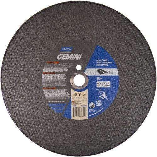 14″ × 3/16″ × 1″ Asphalt - CP Walk-Behind Cut-Off Wheel Type 01 Straight 24 - Top Tool & Supply