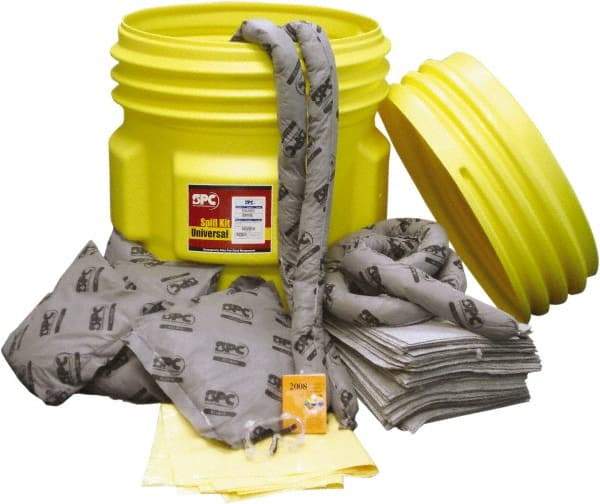 Brady SPC Sorbents - Chemical Neutralizer & Absorbent Spill Kit - 65 Gal Bucket - Top Tool & Supply