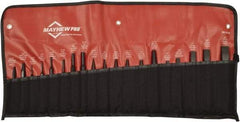 Mayhew - 19 Piece Punch & Chisel Set - 1/8 to 3/4" Chisel, 1/8 to 3/8" Punch, Hexagon Shank - Top Tool & Supply