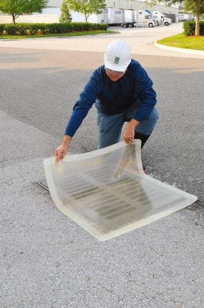 UltraTech - 2' Long x 2' Wide, Polyurethane Drain Seal - Clear, Use to Seal off Spills From the Environment - Top Tool & Supply