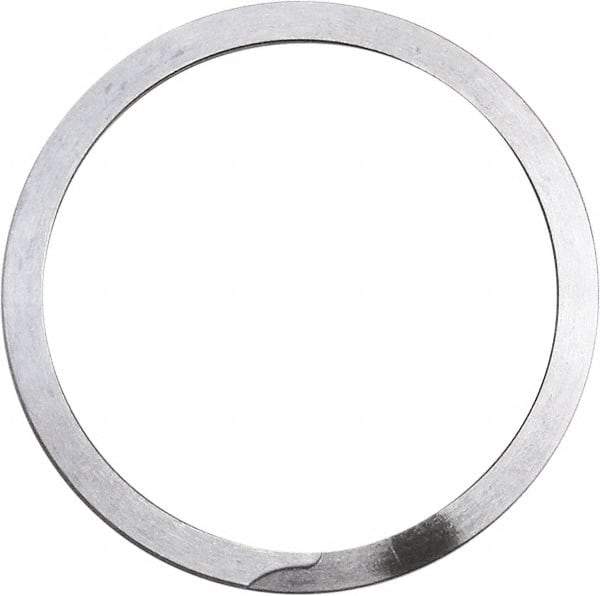 Rotor Clip - 0.062" Thick, Uncoated Finish, Stainless Steel Spiral Internal Retaining Ring - 0.068" Groove Width, 0.054" Groove Depth, 1.858" Groove Diam, Grade 302 - Top Tool & Supply