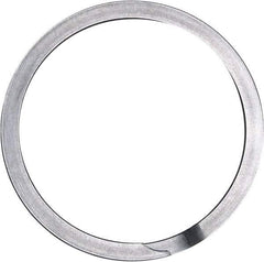 Rotor Clip - 2.602" Groove Diam, 2-3/4" Shaft Diam, Oil Stainless Steel, Spiral External Retaining Rings - 0.103" Groove Width, 0.074" Groove Depth, 0.093" Ring Thickness, Grade 302 - Top Tool & Supply