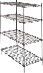 Value Collection - 4 Shelf Wire Shelving - Starter Unit - 36" Wide x 24" Deep x 63" High, - Top Tool & Supply