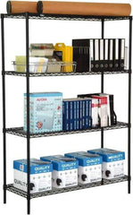 Value Collection - 4 Shelf Wire Shelving Unit - 24" Wide x 24" Deep x 63" High, - Top Tool & Supply