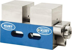 Kurt - 4" Jaw Width, 3-1/2" High x 8" Long x 4" Wide Vise - For Use with 5 Axis Workholding Systems - Top Tool & Supply