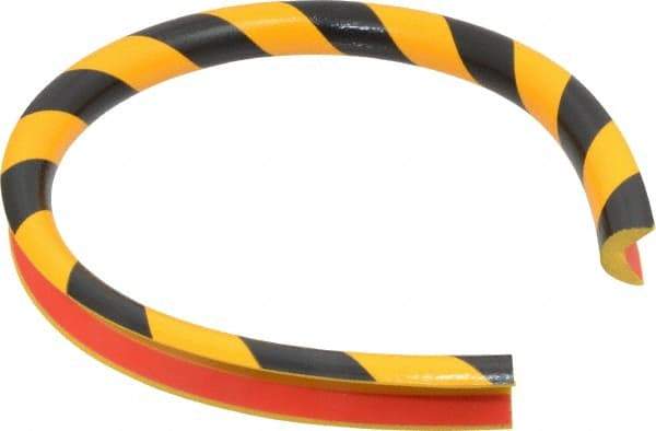 PRO-SAFE - Flexible Polyurethane Foam Type A Corner Guard - Yellow/Black - Top Tool & Supply