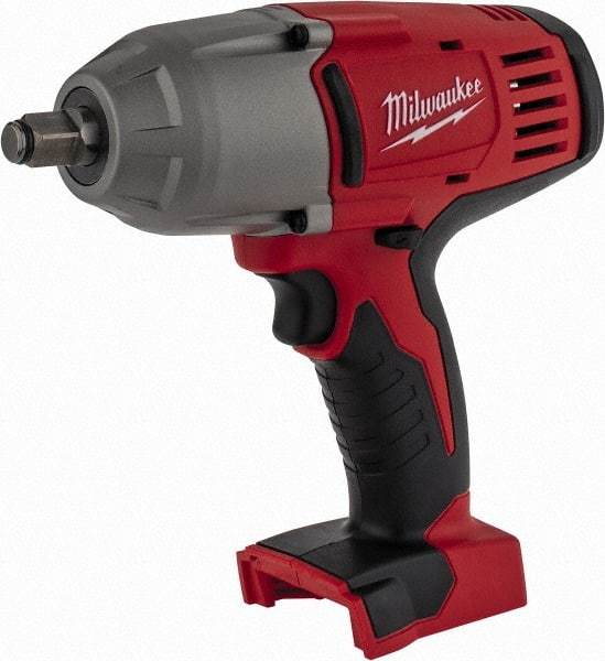 Milwaukee Tool - 1/2" Drive 18 Volt Pistol Grip Cordless Impact Wrench & Ratchet - 0 to 1,900 RPM, 0 to 2,200 BPM, 450 Ft/Lb Torque, Lithium-Ion Batteries Not Included - Top Tool & Supply