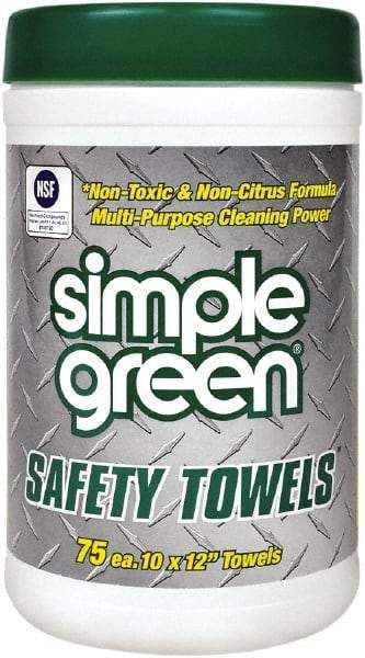 Simple Green - Pre-Moistened General Purpose Wipes - Center Pull, 12" x 10" Sheet Size - Top Tool & Supply